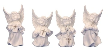 Ingeras cu cruciulita alba inaltime 10 cm