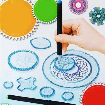 Spirograph – Set de sabloane pentru desen geometric creativ - Img 2