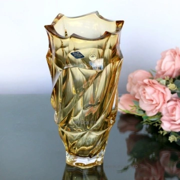 Cristal Bohemia - Vaza pentru flori colectia Elisee chihlimbar - Img 2