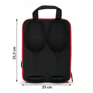 Set de 2 Pahare uriase negre Moods de vin in carcasa Elegance - Img 5