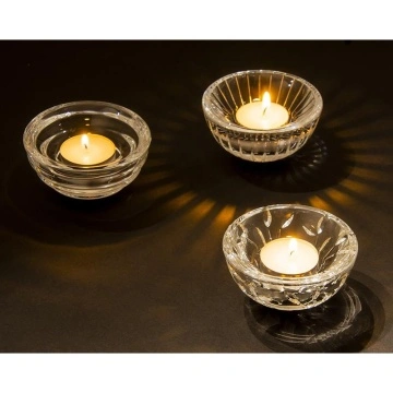 Bohemia Prestige - Set 3 Sfesnice din Cristal 9 cm - Img 3
