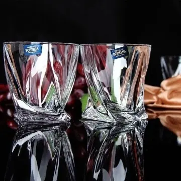 Bohemia Prestige - Set 6 pahare de whisky Twister din Cristal 340 ml - Img 2