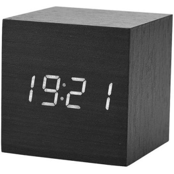 Ceas magic cub de lemn cu alarme