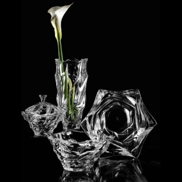 Cristal Bohemia - Bol Elisee alb 21 cm - Img 3
