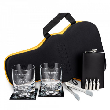 Guitar Whisky Set Moods - Set de whisky in carcasa Elegance cu forma de chitara