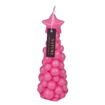 Set 3 lumanari decorative Brad de Craciun – Design modern Bubble - Img 2