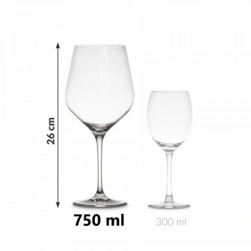 Set de 2 pahare uriase de vin cu loc pentru sticla de vin in carcasa Elegance - Img 4