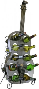 Suport chitara din metal pentru 10 sticle de vin - Img 2