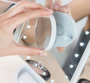 Oglinda cosmetica profesionala XXL cu iluminare tactila reglabila
