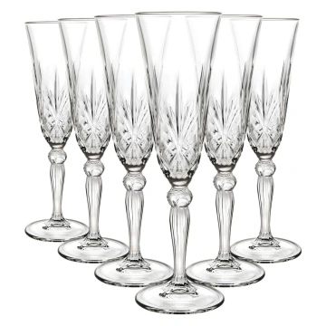 Pahare de sampanie La Scala din cristal 160 ml - Img 2