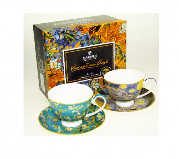 Set cadou 2 cani Van Gogh - Migdal si Noapte - 250 ml