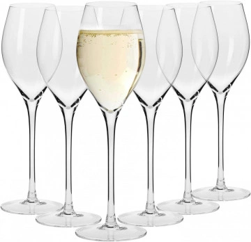 Set de 2 pahare de prosecco sau sampanie cu loc pentru sticla de sampanie in carcasa Elegance - Img 5