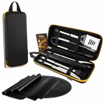 Set de instrumente pentru gratar, 4 folii antiaderente de teflon in carcasa Elegance - Img 2