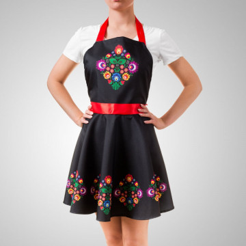 Sort inflorat tip rochie neagra - cutie cadou
