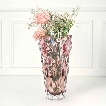 Cristal Bohemia - Vaza Zefir roz