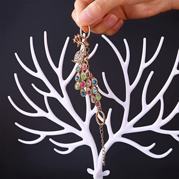 Cutie de bijuterii tip stand decorativ cerb alb