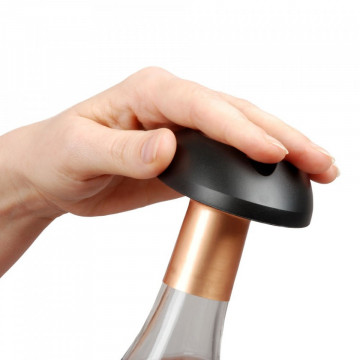 Setul iubitorului de vin - in carcasa Elegance - tirbuson electric, palnie cu aerator de vin, dop de vid