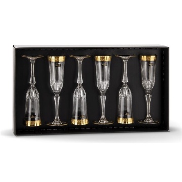 Bohemia Prestige - Pahare de sampanie Agape din Cristal 180 ml - Img 2