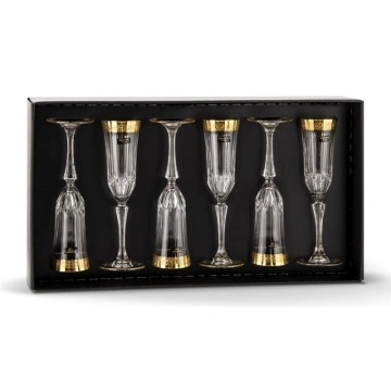 Bohemia Prestige - Pahare de sampanie Agape din Cristal 180 ml - Img 2
