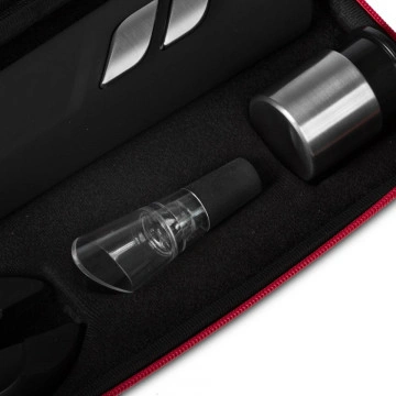 Setul iubitorului de vin - in carcasa Elegance - tirbuson electric, palnie cu aerator de vin, dop de vid - Img 7
