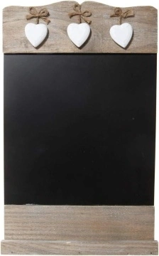 Tabla de scris pentru mesaje cu inimioare 24x39 cm - Img 3