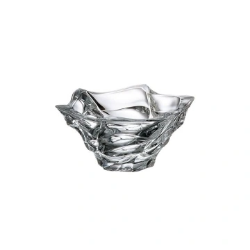 Cristal Bohemia - Bol Elisee alb 21 cm
