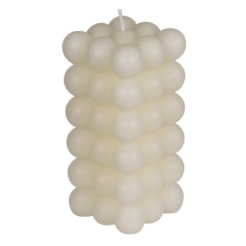Lumanare Decor Bubble Alb 12 cm