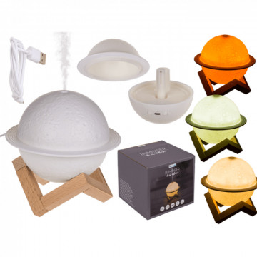 Saturn lampa 3D cu functie de Difuzor uleiuri esentiale si Umidificator