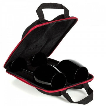 Set de 2 Pahare uriase negre de vin in carcasa Elegance - Img 2