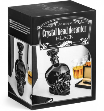 Sticla Decantor Whiskey Craniu Black