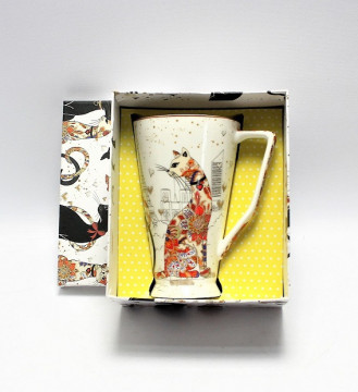 Cana ceai City Cats pisica 500 ml