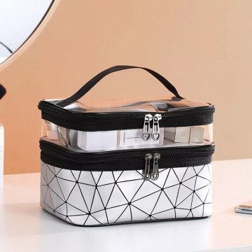 Geanta de calatorie pentru cosmetice, machiaje cu 2 compartimente TowerTravel