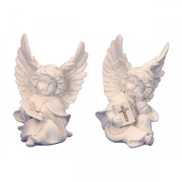 Ingeras cu carte si cruciulita 12 cm