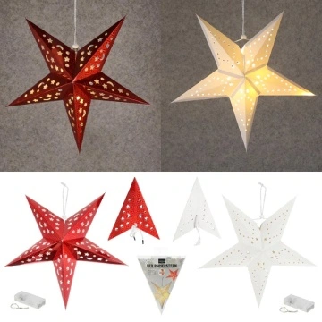 Lampion Stea cu LED-uri 45 cm - Img 2