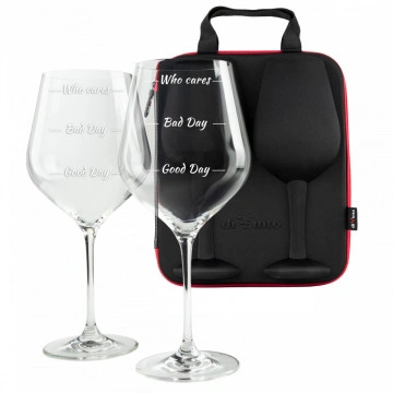 Set de Pahare uriase Moods pentru vin in carcasa Elegance