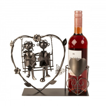 Suport metalic pentru sticla de vin Mon Amour