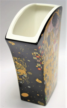 Vaza Klimt - The Kiss - Negru 20 cm