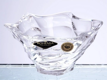 Cristal Bohemia - Platou adanc tip Fructiera Elisee alb 30 cm
