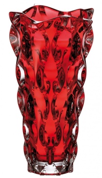 Cristal Bohemia - Vaza Zefir rosu - Img 2