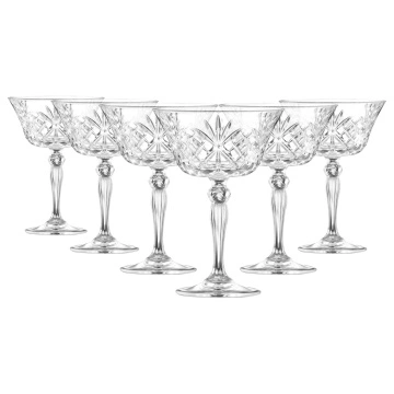Cupe de sampanie Pahare de Cristal La Scala 260 ml - Img 4