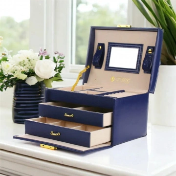 Cutie de bijuterii MyBeautyCollection Bleumarin - Img 3