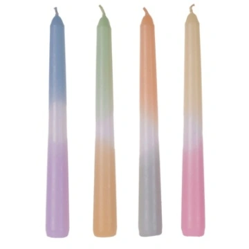 Set 4 Lumanari Drepte Pastel 20cm