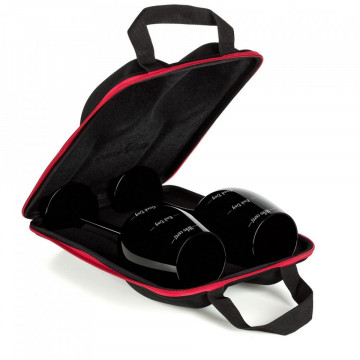 Set de 2 Pahare uriase negre Moods de vin in carcasa Elegance