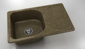 Chiuveta FAT cu blat dreapta/stanga 80 x 49 x 21 Granixit - Img 7