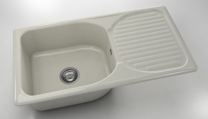 Chiuveta FAT cu blat dreapta/stanga 90 x 49 x 21 Marmura compozita - Img 10
