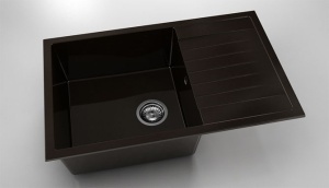 Chiuveta FAT cu blat stang/drept 80x49x21 Marmura compozita - Img 3