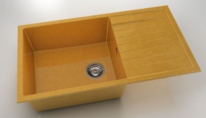 Chiuveta FAT cu blat stang/drept 90x49x21 Granixit - Img 6