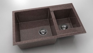 Chiuveta FAT cu doua cuve 80x49x21 Granixit - Img 25