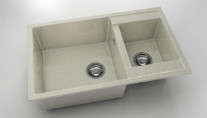Chiuveta FAT cu doua cuve 80x49x21 Granixit - Img 45