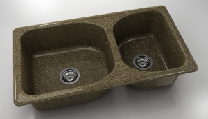 Chiuveta FAT cu doua cuve 90 X 49 X 21 Granixit - Img 7